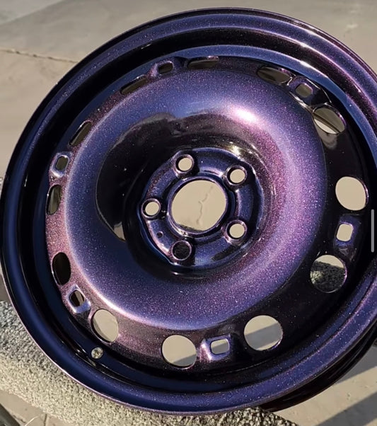 Colour Shifting Purple-Gold Brown Topcoat