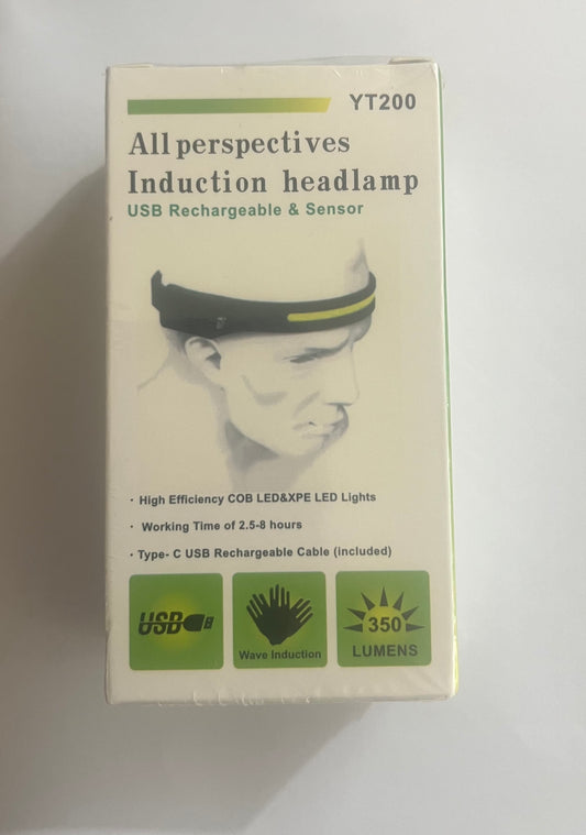 USB Rechargeable & Sensor Headlamp