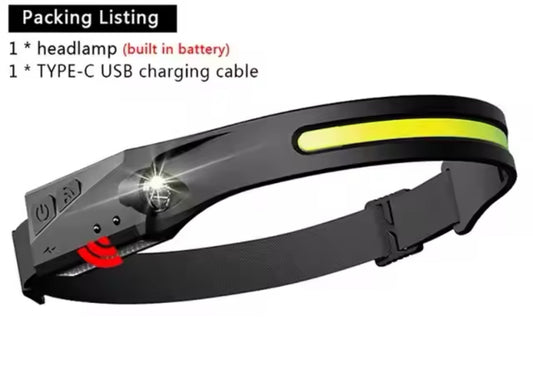 USB Rechargeable & Sensor Headlamp