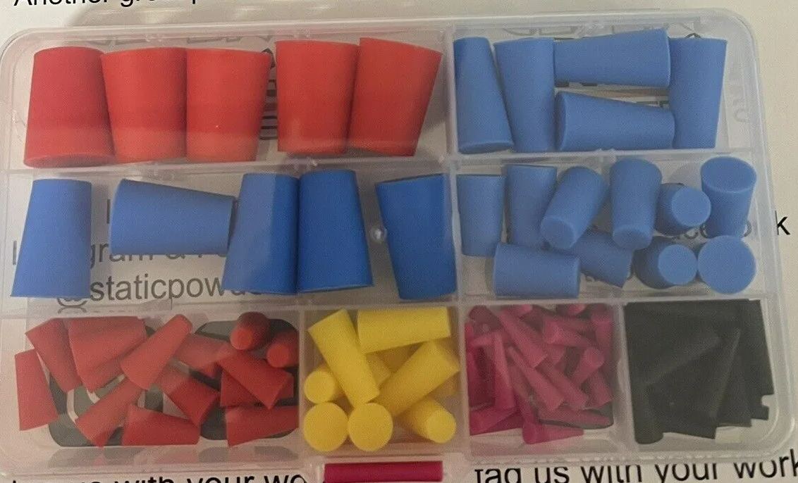 High Temp Silicone Plugs 105pcs